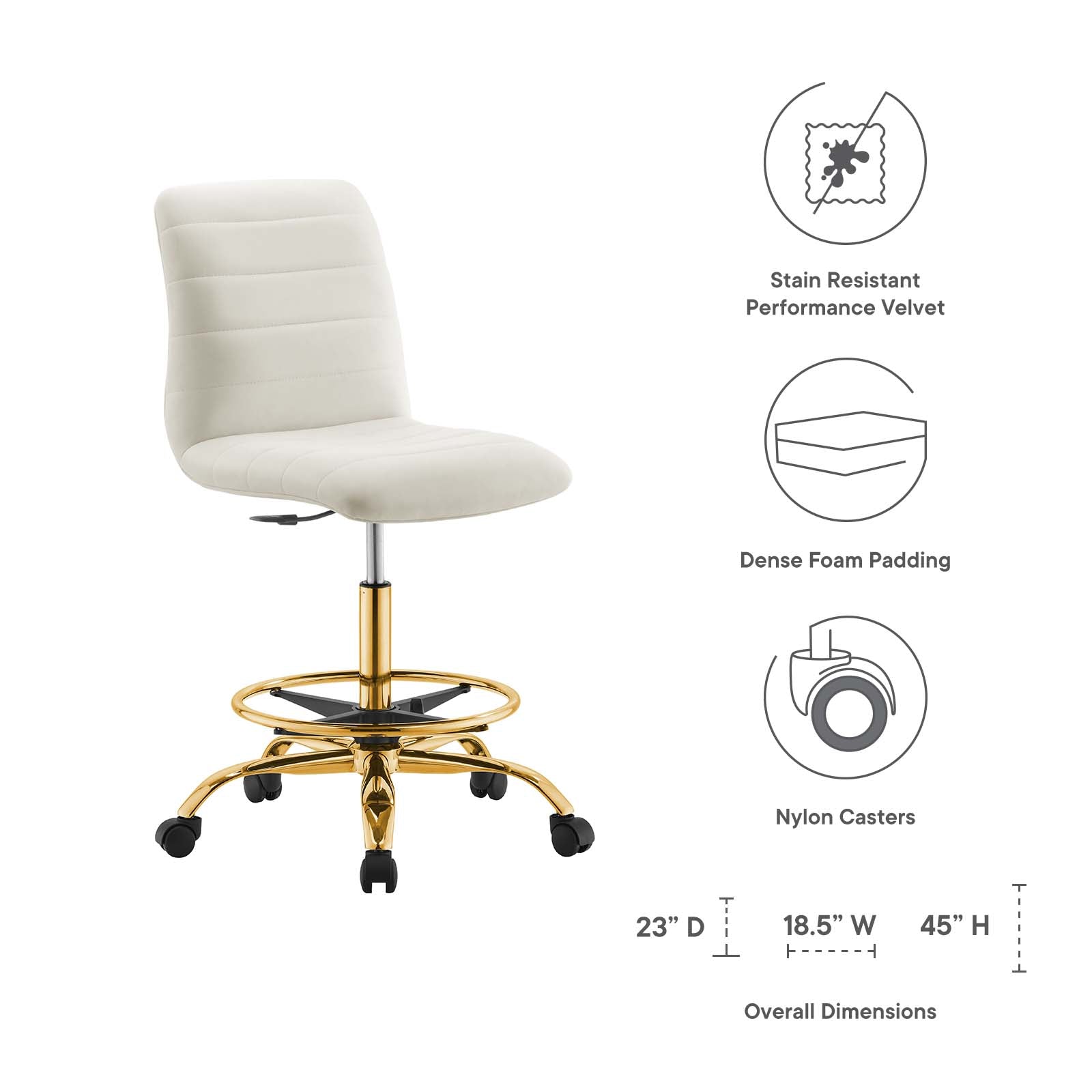 Gold ergonomic office chair sales