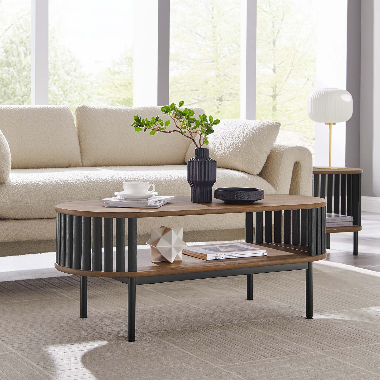 サイドテーブル・ナイトテーブル・ローテーブル Mobley Works Coffee Table Shelter Home Novato 10076 Coffee Table | HomeWorld Furniture